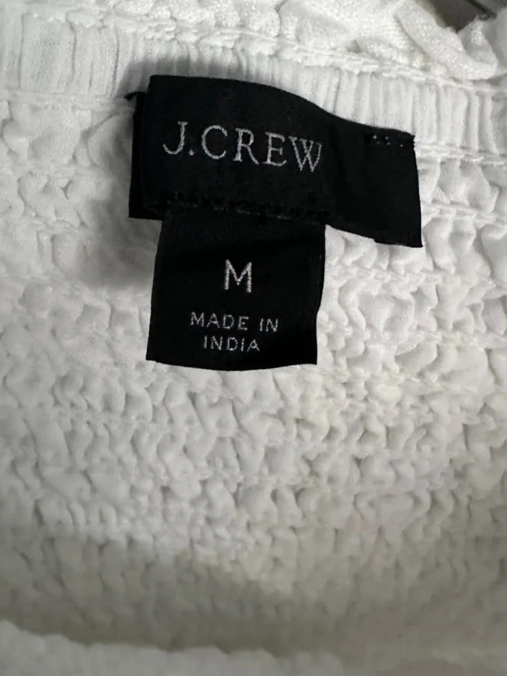 J. Crew White Linen SMOCKED TOP MIDI SLIT DRESS - Picture 3 of 8